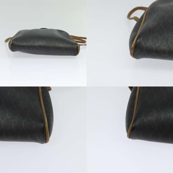 DIOR Honeycomb Canvas Shoulder Bag Pvc Leather Black - Picture 10 of 12